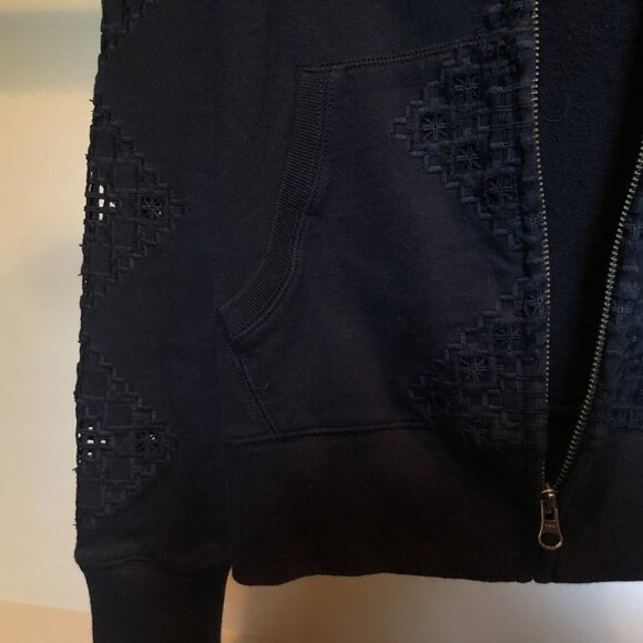 Lucky Brand Zip Up Hoodie Sweatshirt Size Small - Picture 5 of 6